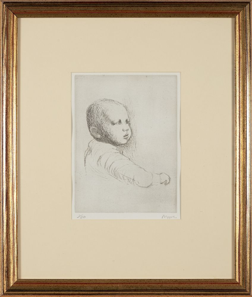 Henry Moore OM CH FBA, British 1898-1986- Child Study [Cramer 498], 1979; etching on wove, signed - Image 2 of 2