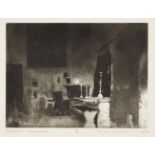 Norman Ackroyd CBE RA, British b.1938- Interior Oranmore, 1998; etching with aquatint on wove,