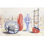 Henry Moore OM CH FBA, British 1898-1986- Sculptural Objects, 1949; lithograph in colours on wove,