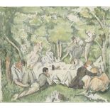 After Paul Cezanne, French 1839-1906- Le Dejeuner Sur L'Herbe [Melot 9], c.1914; lithograph in