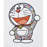 Takashi Murakami, Japanese b.1962- Doraemon: Here We Go!, 2020; screenprint in colours on wove,