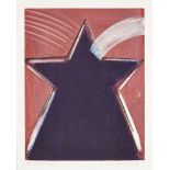 Geoffrey Raymond Reeve ARCA, British b.1936- Death Star; etching and monotype in colours, signed,