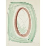 Dame Barbara Hepworth DBE, British 1903-1975- November Green, 1970; lithograph in colours on wove,