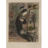Marc Chagall, Russian/French 1887-1985- Inspiration [Mourlot 398], 1963; lithograph in colours on