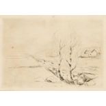 Edvard Munch, Norwegian 1863-1944- Norwegian Landscape [Schrefler 268], 1908; drypoint etching on