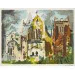 John Piper CH, British 1903-1992- Ottery St. Mary [Levinson 430], 1990; screenprint in colours on