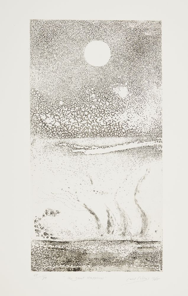 Cecil Collins MBE, British 1908-1989- The Great Happiness, 1965; etching on wove, signed, dated,