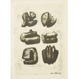 Henry Moore OM CH FBA, British 1898-1986- Six Stone Figures [Cramer 299], 1973; lithograph in