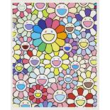 Takashi Murakami, Japanese b.1962- Field of Flowers, 2020; lithograph in colours on wove, signed,