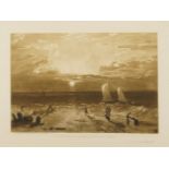 Sir Frank Short RA PRE, British 1857-1945- The Mildmay sea piece, after JMW Turner RA; mezzotint