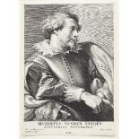 Lucas Vorsterman, Flemish 1595-1675- Hubertus Vanden Eynden, after Anthony Van Dyke [Holstein