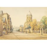 Mary Williams, British, early 20th century- Christ Church Oxford; watercolour, signed, together with