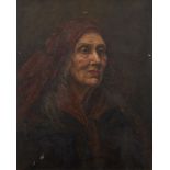 Florence White RMS ASWA, British exh 1881-1932- Portrait of a lady, quarter-length turned to the