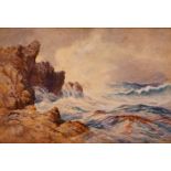 Lancelot Speed, British 1860-1931- Cornwall; watercolour heightened with white on paper, signed