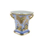A Carlton ware gilt and lustre ware vase, early 20th century, of shaped trumpet form with twin