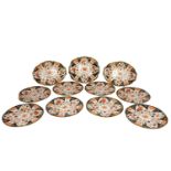 A group of eleven pieces of Japan pattern Royal Crown Derby porcelain, 20th century, to comprise