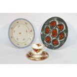 A half old country rose tea service, together with a French floral decorated part dinner service and