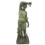 A patinated resin model of Diana, after the Antique, of recent manufacture in the manner of the