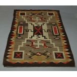 Three Kilims, late 20th Century, and a modern wool rug with shoal of fish design (4)150