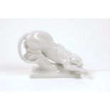 Meissen's Panther: Height 14 cm Lenght from the panther's tail to the other side of the body 21,5 cm
