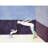 Richard Dalkins, British b.1945- Surrealist dancers and Surrealist circus; watercolours, two, one