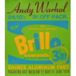 After Andy Warhol, American 1928-1987- Brillo Soap Pads exhibition poster, Pasedena Art Museum,