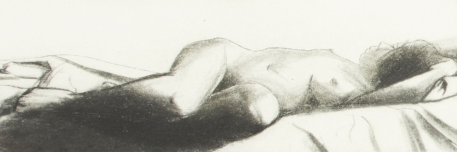 Italian School, late 20th/early 21st century- Reclining nudes in various poses; etchings, signed and - Image 3 of 4