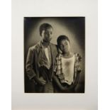 Attributed to Karl Pollak, Austrian 1902-1986, Portrait of two brothers; gelatin silver print, 50.