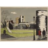 Fred Uhlman, British 1901-1985- The Tower of London, 1953; lithograph in colours on wove; together