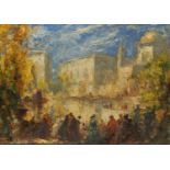 Tom Mostyn RBA ROI, British 1864-1930- A Memory of Venice; oil on canvas, signed, and signed and