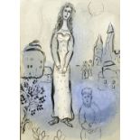 Marc Chagall, Russian/French 1887-1985- Esther, from the Bible, 1960; lithograph printed in colours,