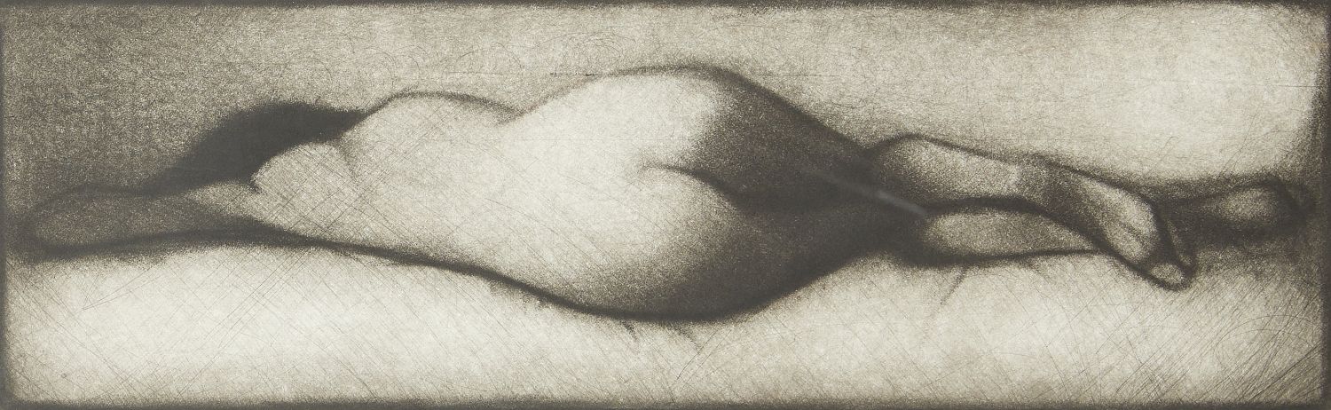 Italian School, late 20th/early 21st century- Reclining nudes in various poses; etchings, signed and - Image 2 of 4