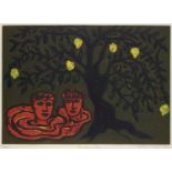 Eileen Cooper OBE RA, British b.1953 The Lemon Tree, 1992; linocut in colours on BFK Rives wove,