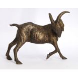 Jill Tweed, British b.1931- Goat; bronze, signed 'Tweed', 19.5cm high (ARR)Please refer to