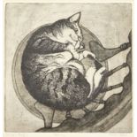 Cerrle Steele, British, late 20th/ 21st century- Jenny; etching, signed, titled, and inscribed '