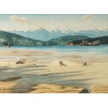 William G McLuckie, Canadian b.1934- Howe Sound from Locarno, Vancouver, 1962; watercolour,