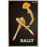 Bernard Villemot, French 1911-1989- Bally poster, c. 1980s; lithographic poster in colours on Arches