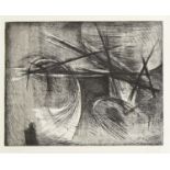 Henri Goetz, French/American 1909-1989- Untitled Composition, 1953; etching on wove, signed and