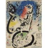 Marc Chagall, Russian/French 1887-1985- Self Porttrait [Mourlot 282], 1960; lithograph in colours on