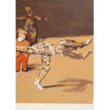 Ruskin Spear CBE RA, British 1911-1990- At the Circus, 1989, screenprint on paper, signed in