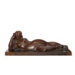 Joseph Csaky, Hungarian/ French 1888-1971; La Liseuse, 1938; Bronze, signed and numbered HC1 on
