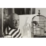 René Burri, Swiss 1933-2017- Pablo Picasso, Villa "Californie", Le Cannet, France, 1957; gelatin