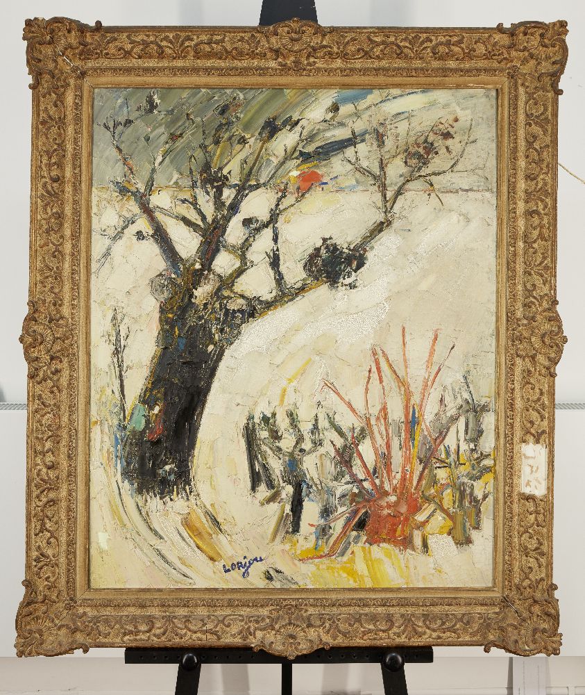 Bernard Lorjou, French 1908-1986- Arbre en hiver, 1956; oil on canvas, signed lower centre, 98.5 x - Image 2 of 3