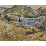 Maria-Mela Muter, French-Polish, 1876 - 1967- Landschaft; oil on board, signed lower right, 33 x