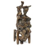 Salvador Dali, Spanish 1904-1989- Don Quixote, assis; bronze, signed with foundry stamp, and