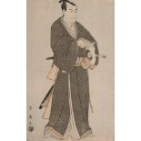 Katsukawa Shunei, Japanese 1762-1819, The Actor Sawamura Sojuro III, c.1785-90, woodblock print in