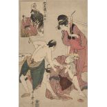 Kitagawa Utamaro, Japanese c.1753-1806, Chushingura: Act XI, c.1790s, woodblock print in colours,