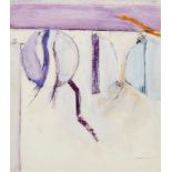Adrian Heath, British 1920-1992- Purple abstract; gouache and pencil, 22 x 19cm (ARR)Please refer to