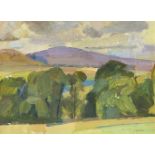 Frederick Brill, British 1920-1984- In Ribblesdale; oil on board, signed in pencil, signed and