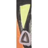 John McLean, British 1939-2019- Estate, 2000; acrylic and micaceous iron oxide on paper, signed,